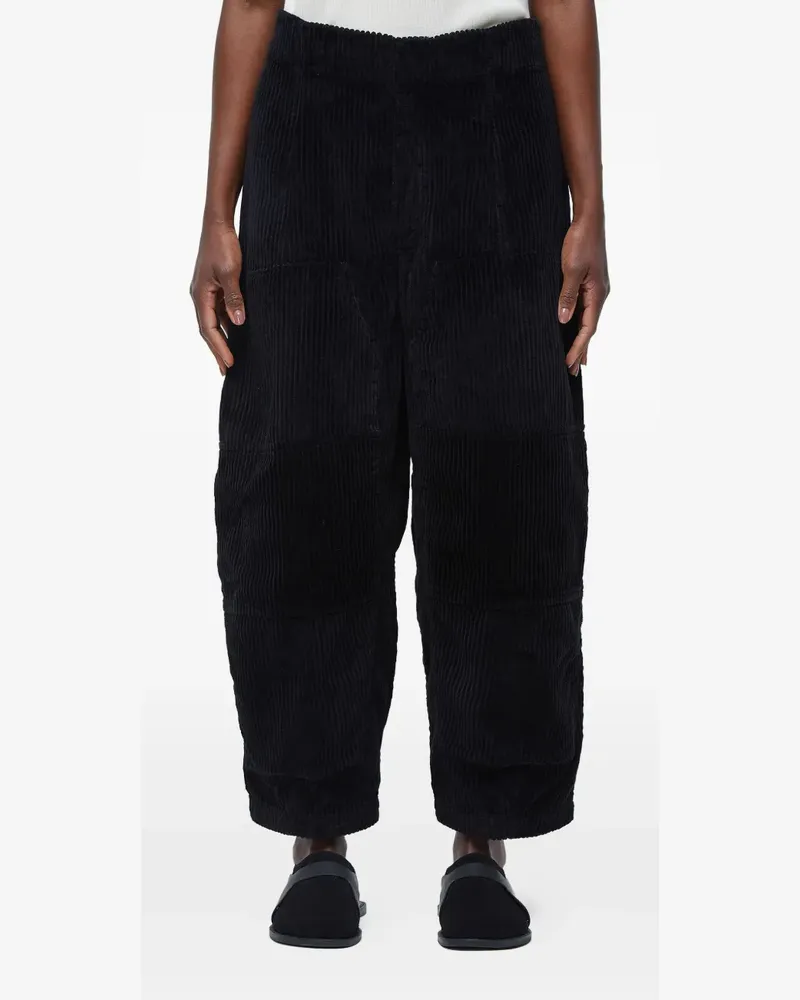 Osklen corduroy panelled trousers - Schwarz Schwarz
