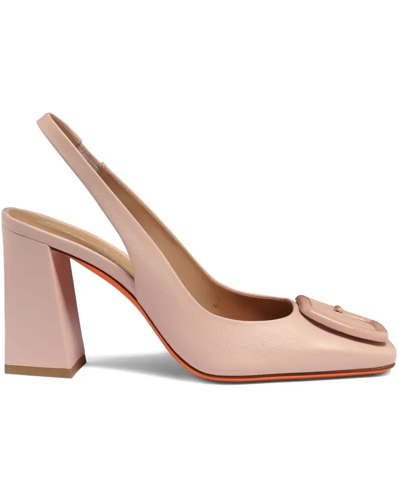 Santoni Slingback-Pumps mit Schnalle 85mm - Rosa Rosa