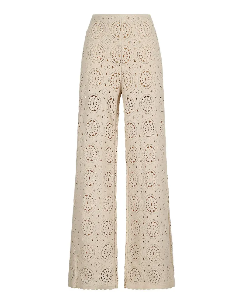 Frame Denim crochet trousers - Nude Nude