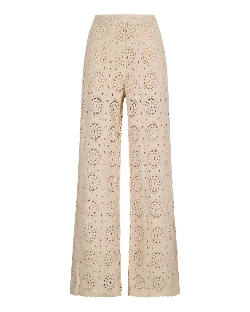 Frame Denim crochet trousers - Nude Nude