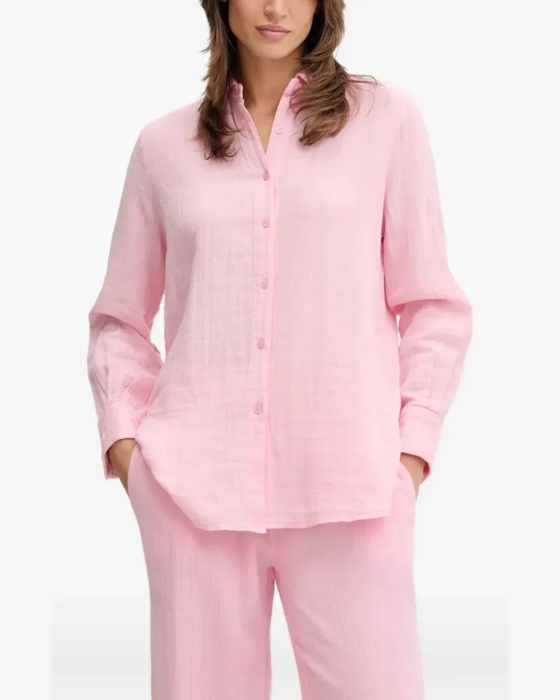 Melissa Odabash Geknöpftes Seidenhemd - Rosa Rosa