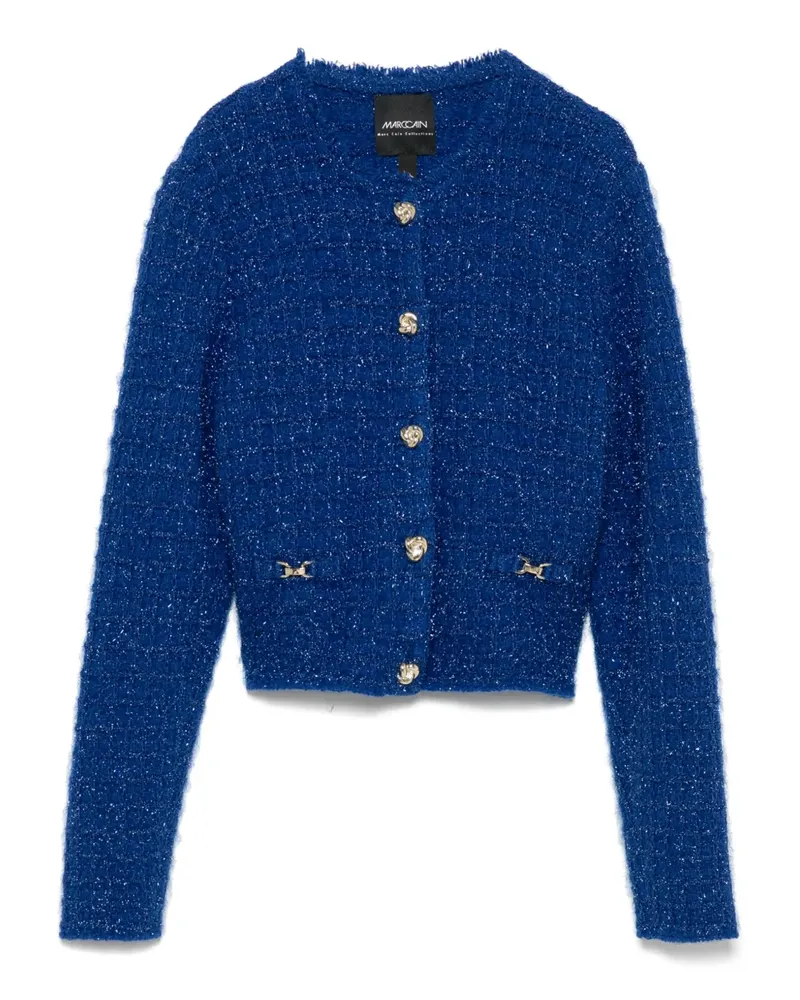 Marc Cain Cardigan mit Logo-Schild - Blau Blau