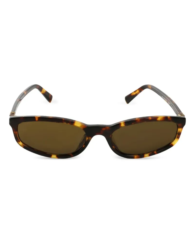 Miu Miu tortoiseshell rectangle sunglasses - Braun Braun