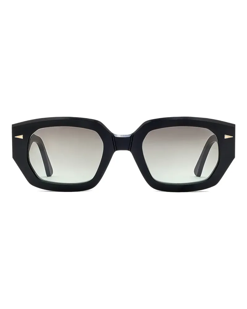 AHLEM x Campbell Addy Sonnenbrille mit eckigem Gestell - Schwarz Schwarz