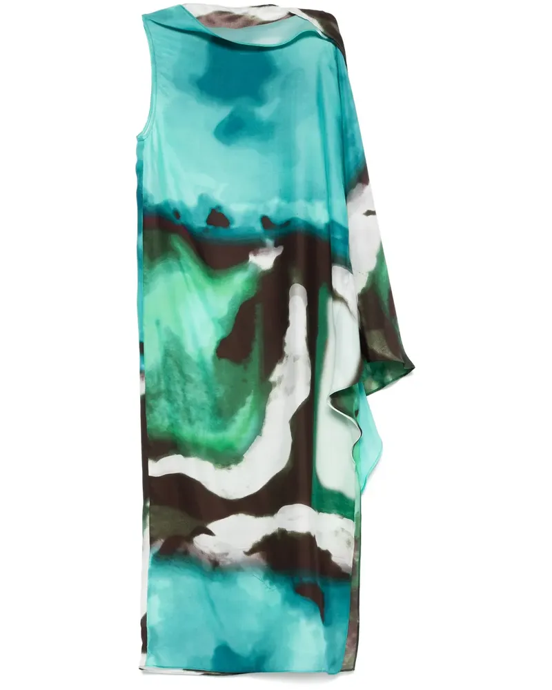 Gianluca Capannolo Asymmetrisches Sarah Kleid - Grün Grün