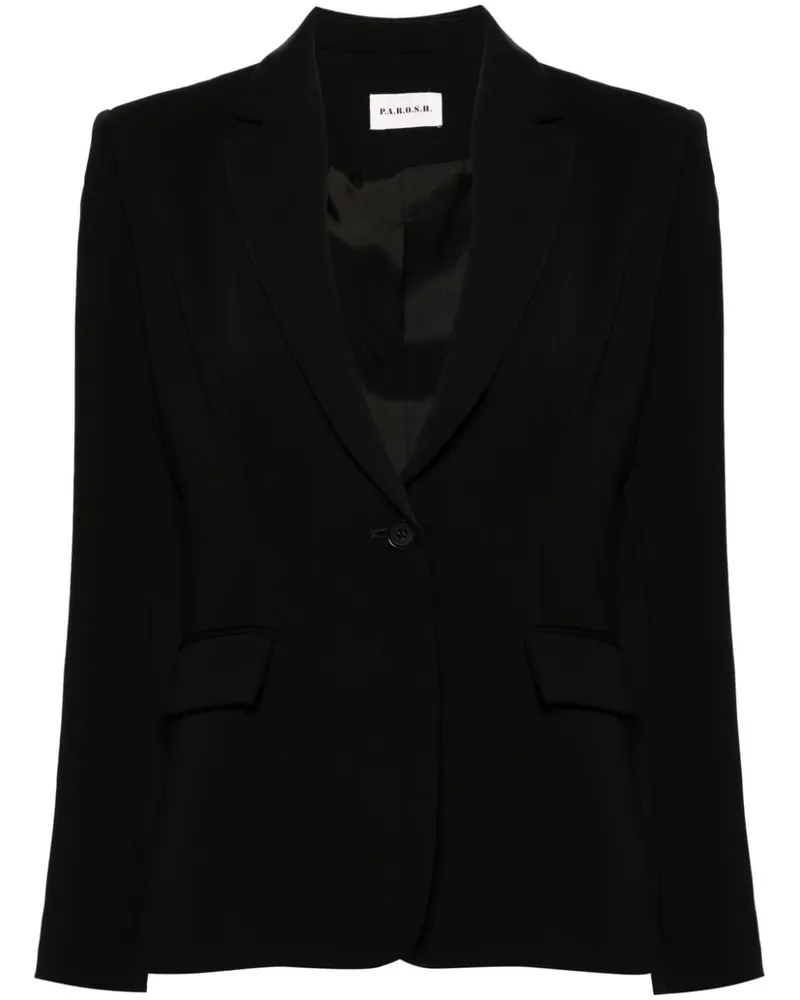 P.A.R.O.S.H. Einreihiger Blazer - Schwarz Schwarz