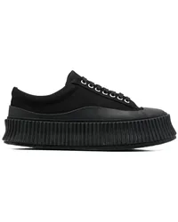 Jil Sander Sneakers mit Schnürung Schwarz