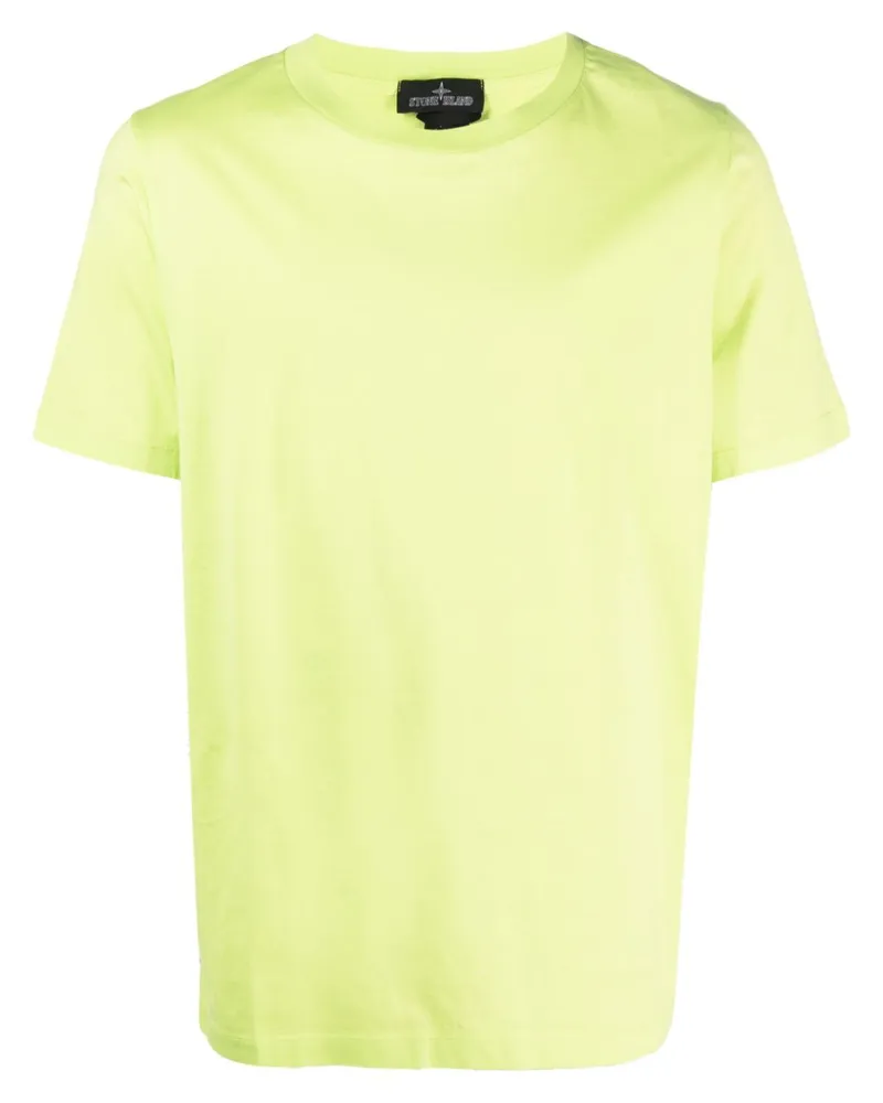 Stone Island T-Shirt mit Logo-Print - Grün Grün