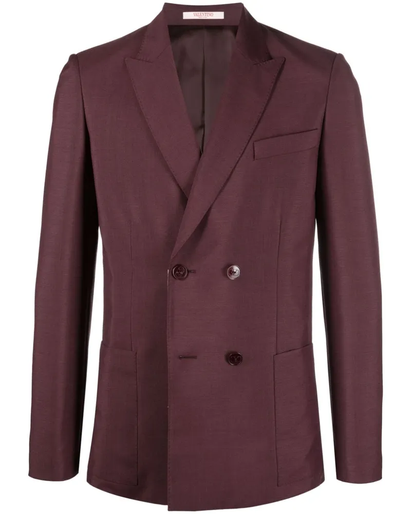 Valentino Garavani Doppelreihiges Sakko - Violett Violett