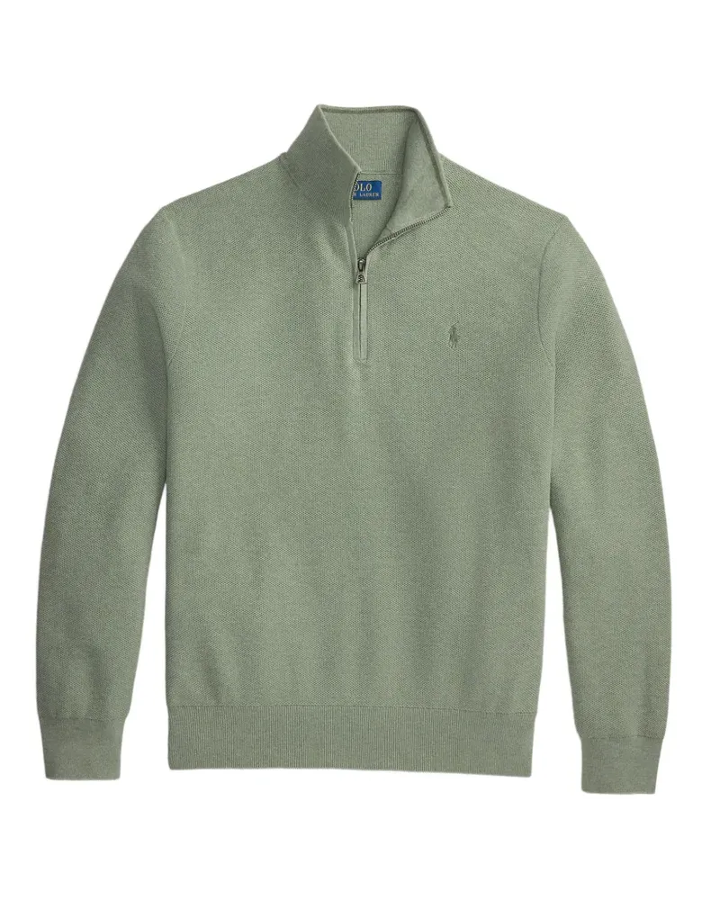Ralph Lauren Poloshirt mit Reißverschluss - Grün Grün