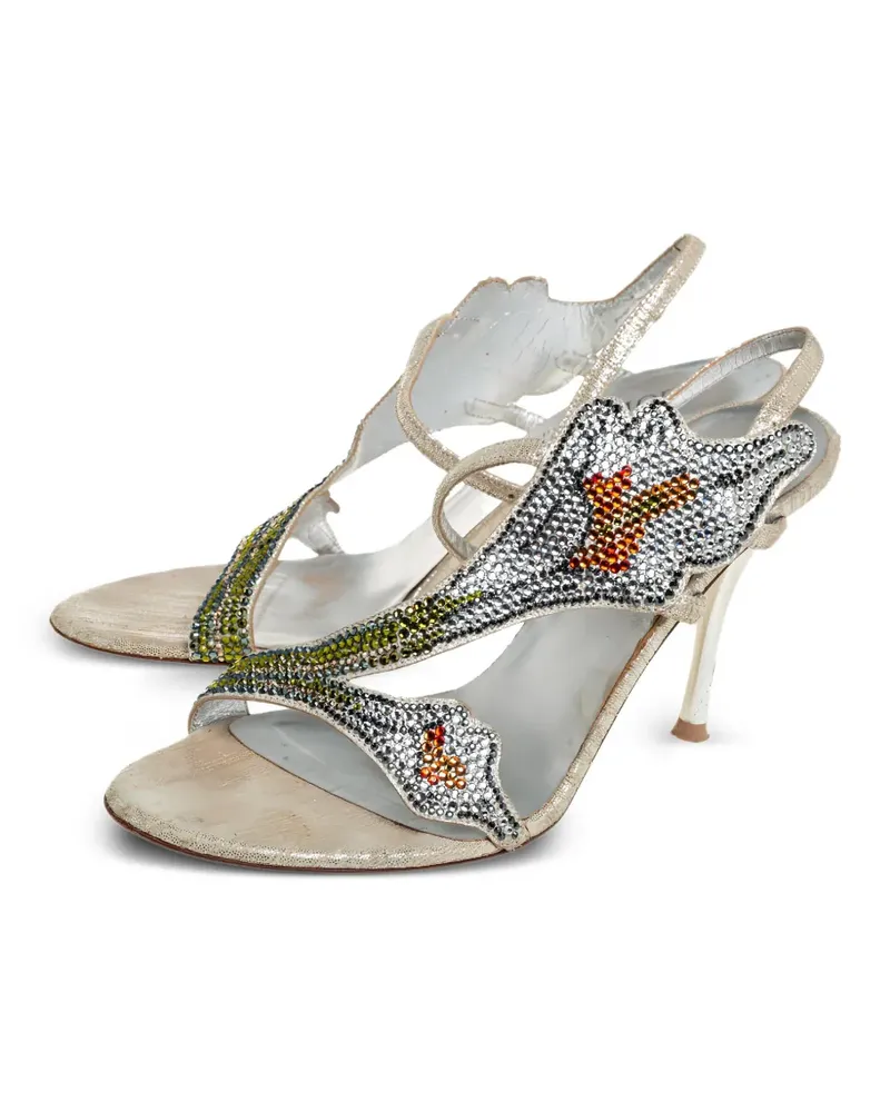 Loriblu Sandalen mit Kristallen 85mm - Silber Silber