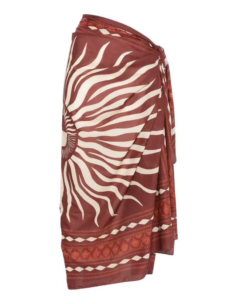 Johanna Ortiz Golden Horizon pareo skirt - Rot Rot