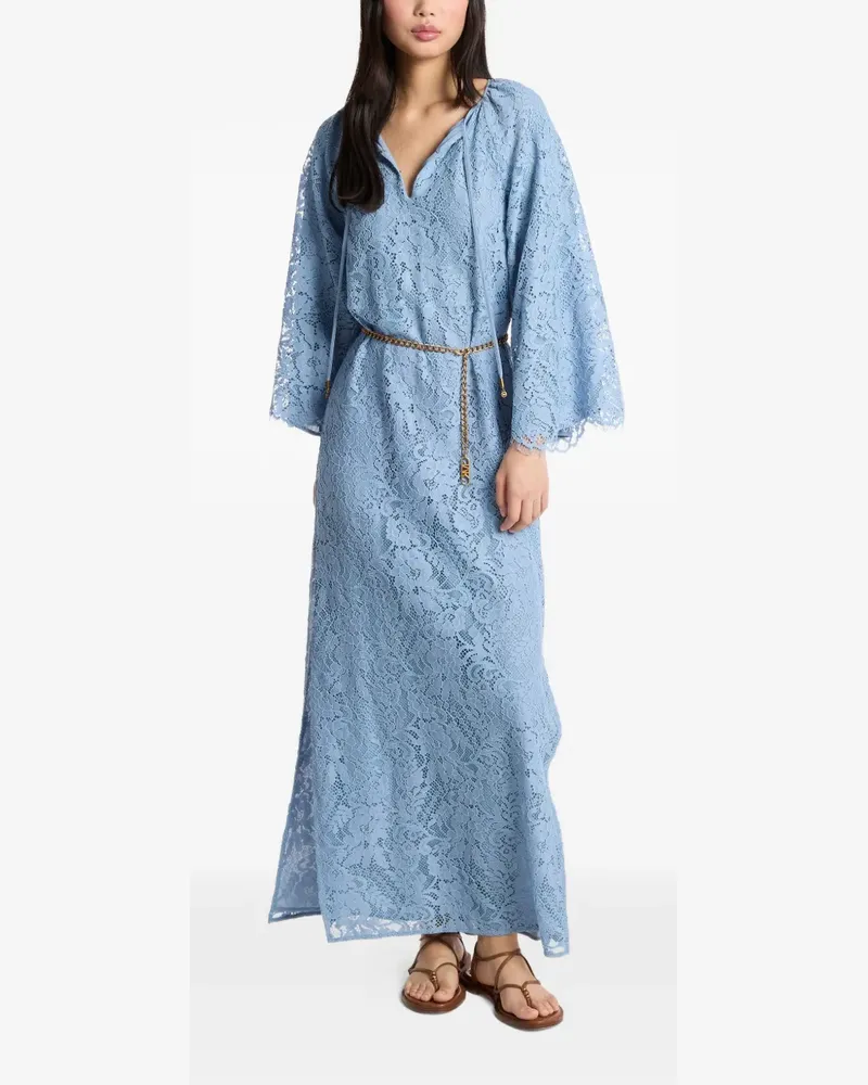 Michael Kors floral V-neck kaftan - Blau Blau