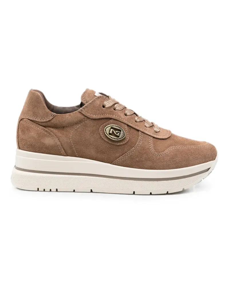 Nero Gardini logo-plaque platform sneakers - Braun Braun