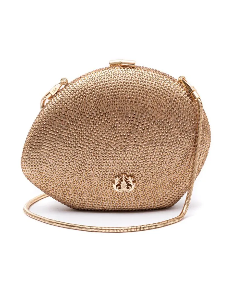 ISLA Clutch mit Kristallverzierung - Gold Gold