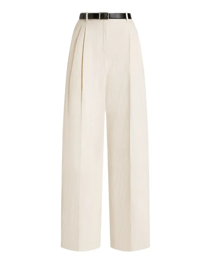 Dolce & Gabbana rustic cotton and linen canvas trousers - Nude Nude