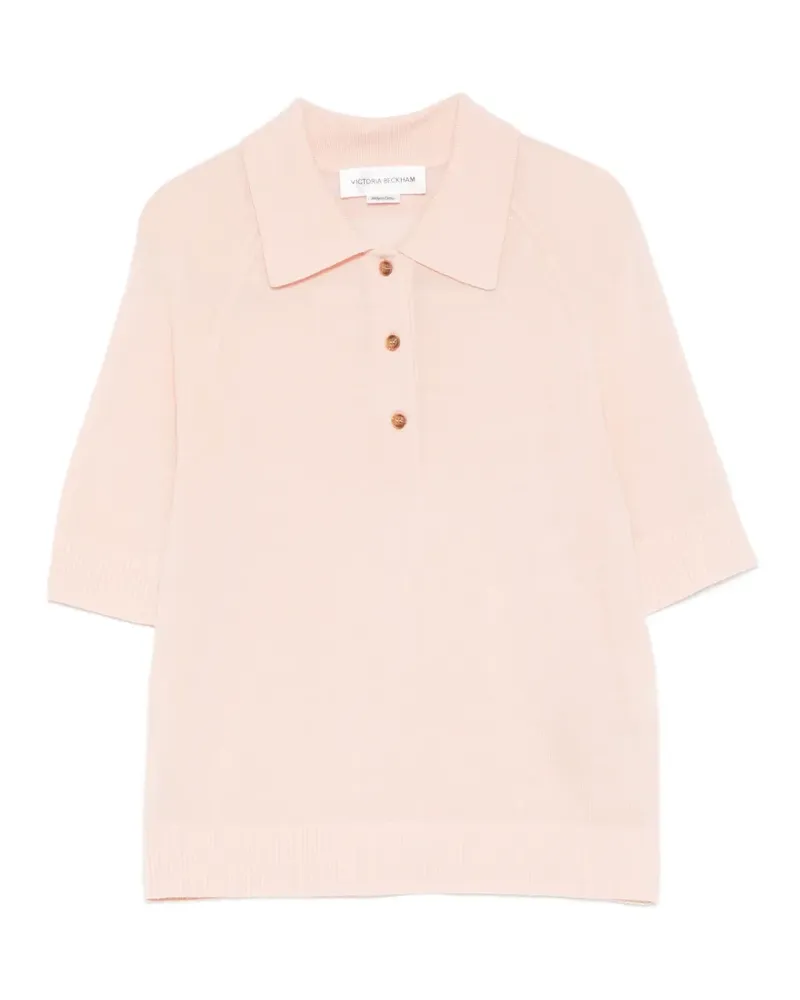 Victoria Beckham buttoned polo top - Rosa Rosa