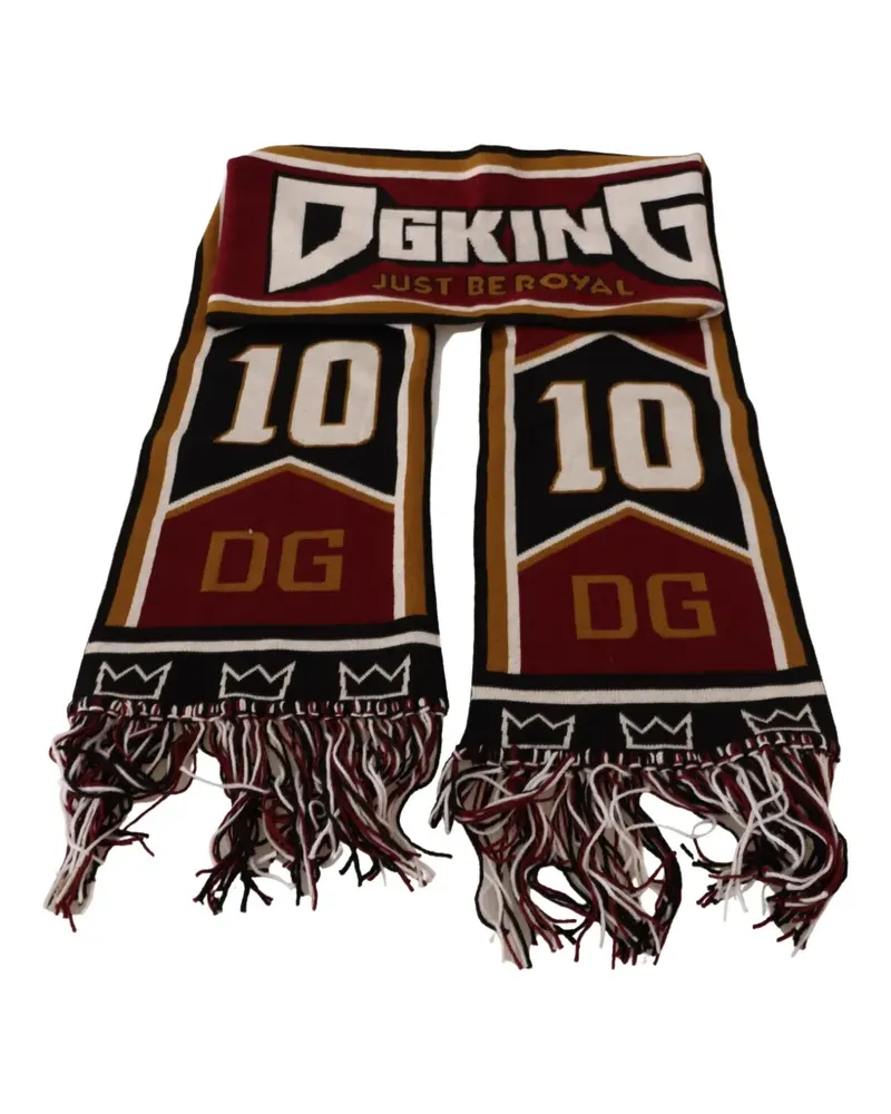Dolce & Gabbana logo-knit scarf - Braun Braun