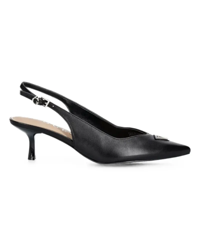 Guess Yannicke2 logo-detail pumps - Schwarz Schwarz