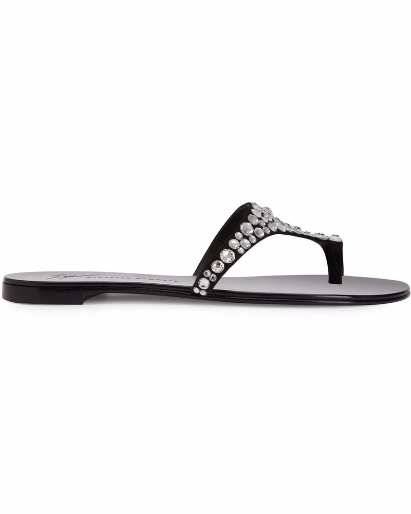 Giuseppe Zanotti Nebula Sandalen mit Kristallen - Schwarz Schwarz