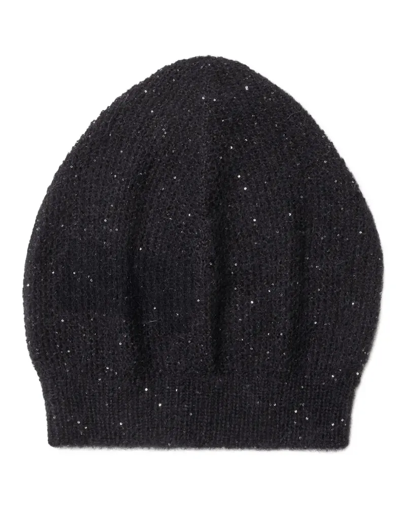 Fabiana Filippi sequined beanie hat - Schwarz Schwarz