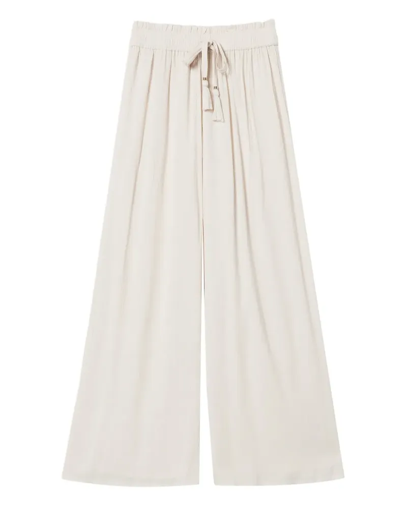 Twin-Set Palazzohose aus Krepp - Nude Nude