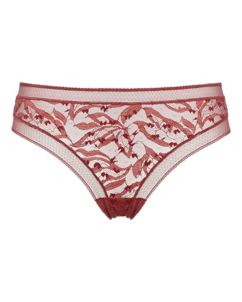 Eres Pistil Tanga aus Spitze - Rot Rot