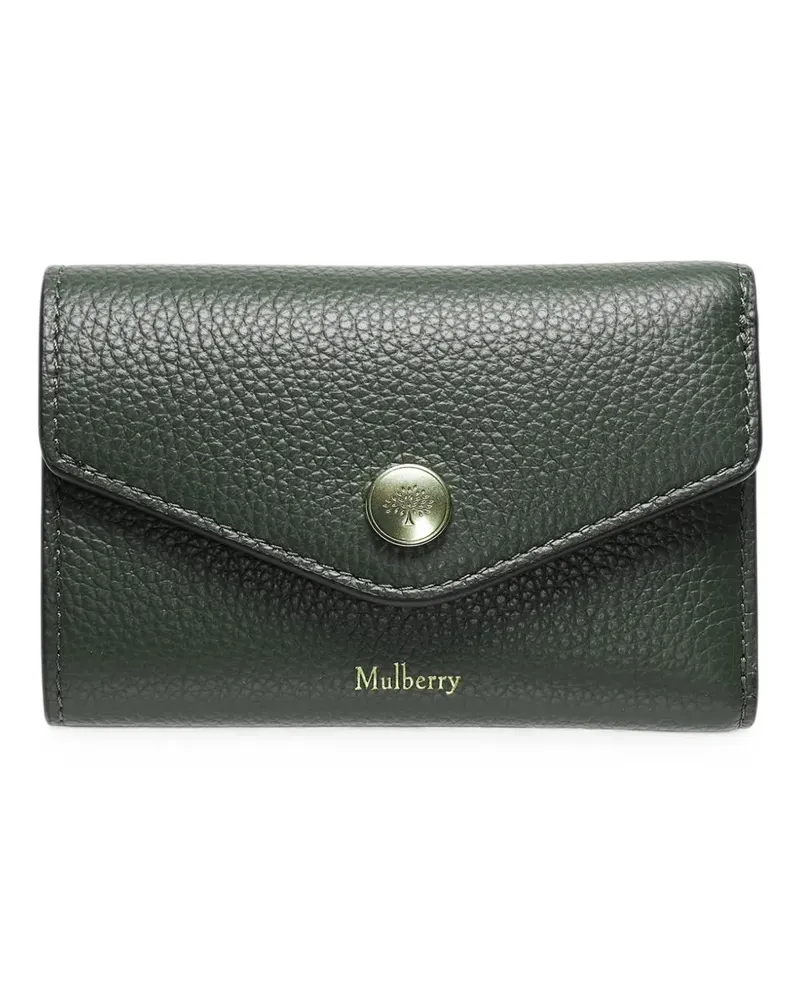 Mulberry Portemonnaie aus gekörntem Leder - Grün Grün