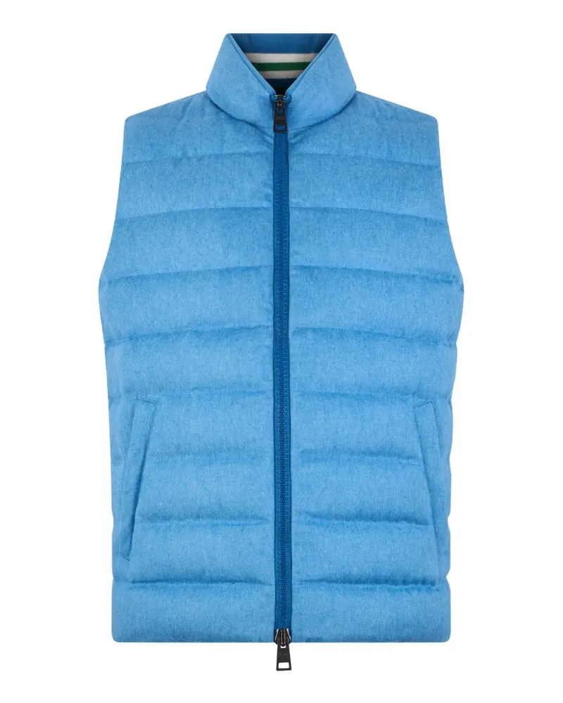 Herno zip-up padded gilet - Blau Blau