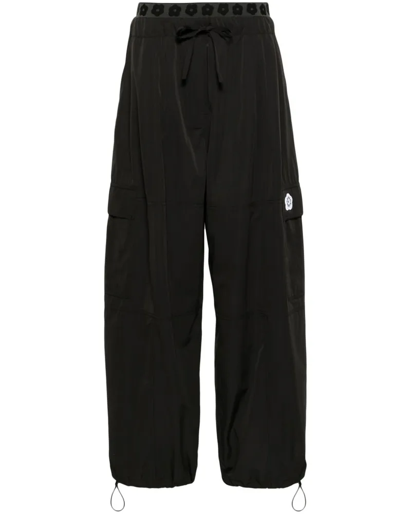 Kenzo Boke 2.0 Cargohose mit Kordelzug - Schwarz Schwarz