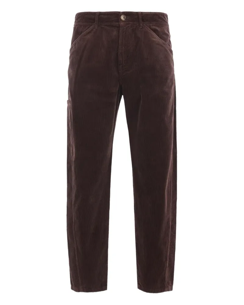 Brunello Cucinelli Straight-Leg-Hose aus Cord - Braun Braun