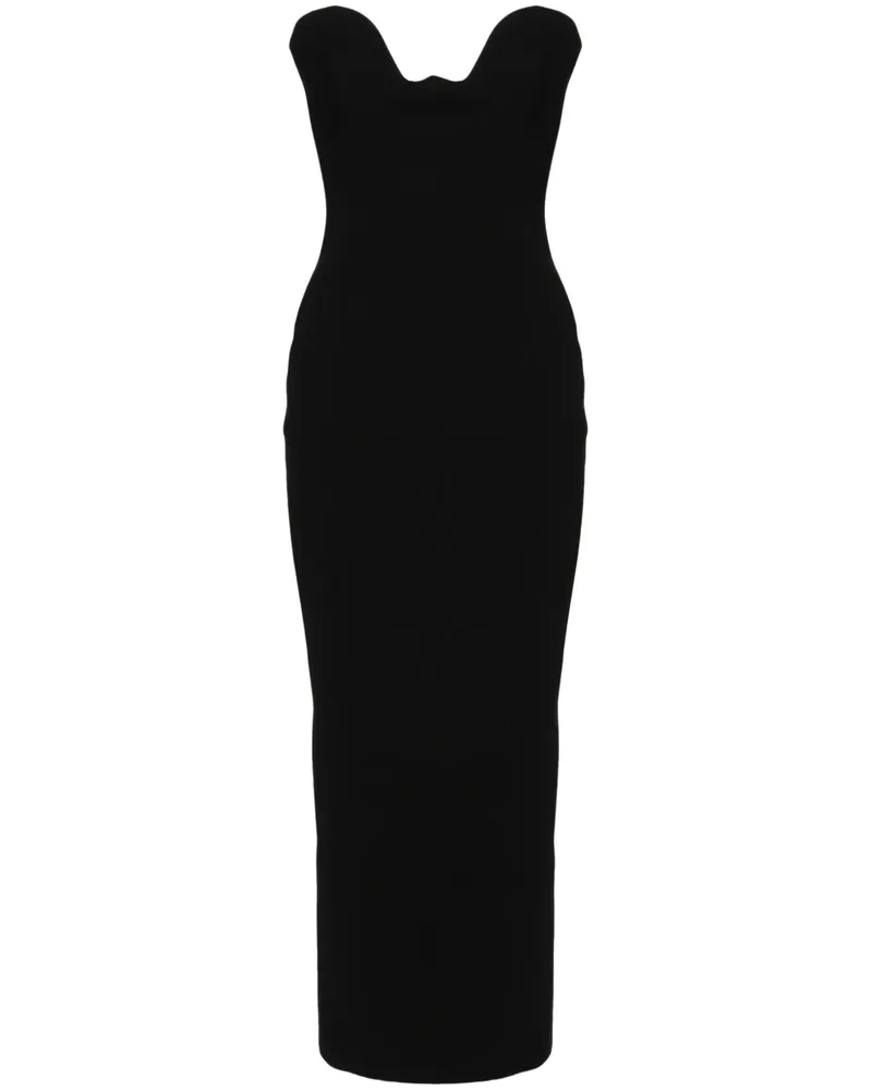 The New Arrivals Ilkyaz Ozel Trägerloses Lilith Abendkleid - Schwarz Schwarz