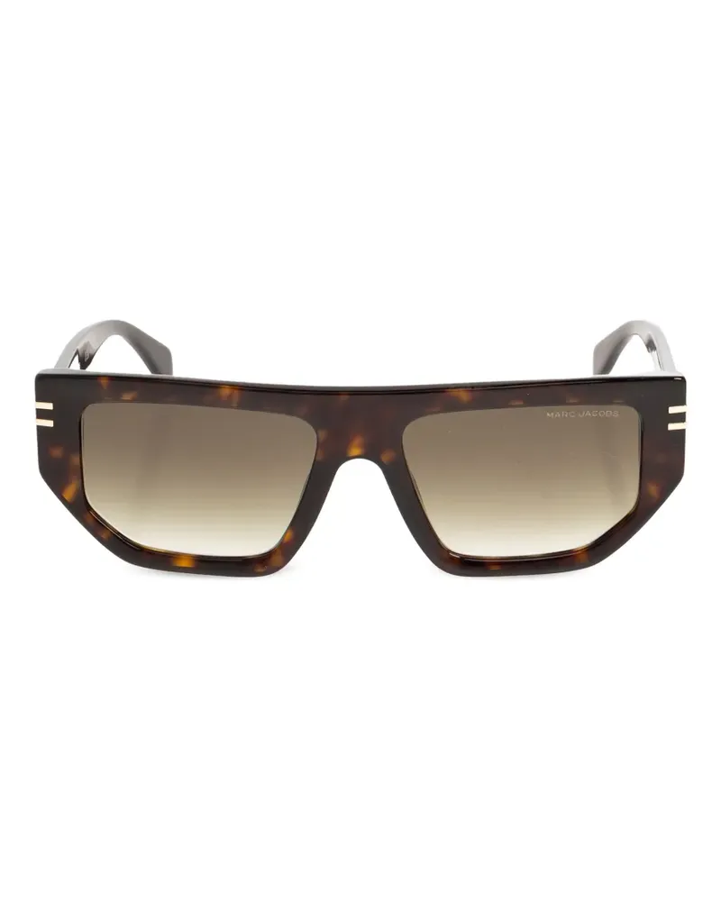 Marc Jacobs Geometrische Sonnenbrille in Schildpattoptik - Braun Braun