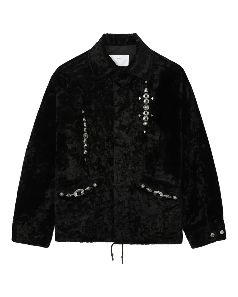 Toga Jacke mit Samtverzierung - Schwarz Schwarz