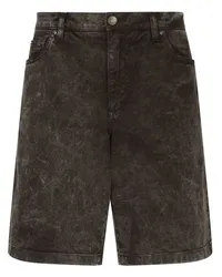 Dolce & Gabbana Jeans-Shorts im Distressed-Look Schwarz