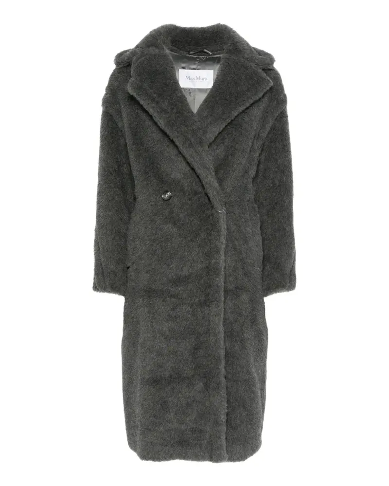 Max Mara Teddy Bear Icon-Mantel aus Alpaka und Wolle - Grau Grau