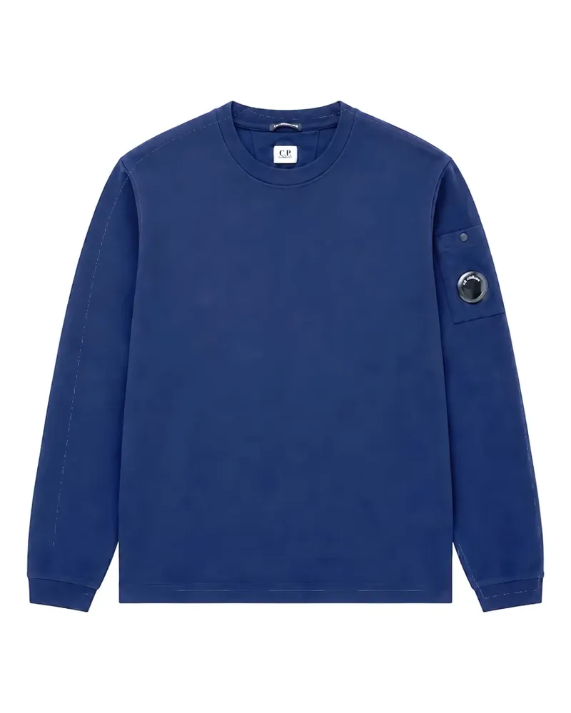 C.P. Company Langarmshirt mit Linsen-Detail - Blau Blau