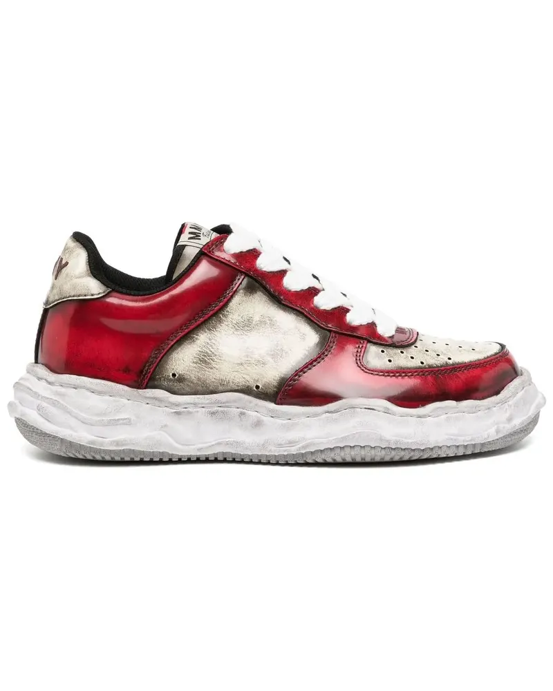 MIHARAYASUHIRO Wayne Sneakers im Used-Look - Rot Rot