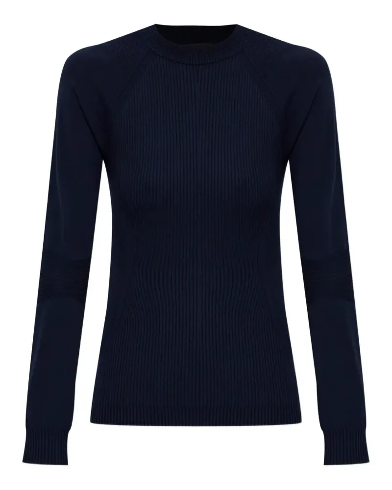 Moncler Geripptes Oberteil mit Logo - Blau Blau