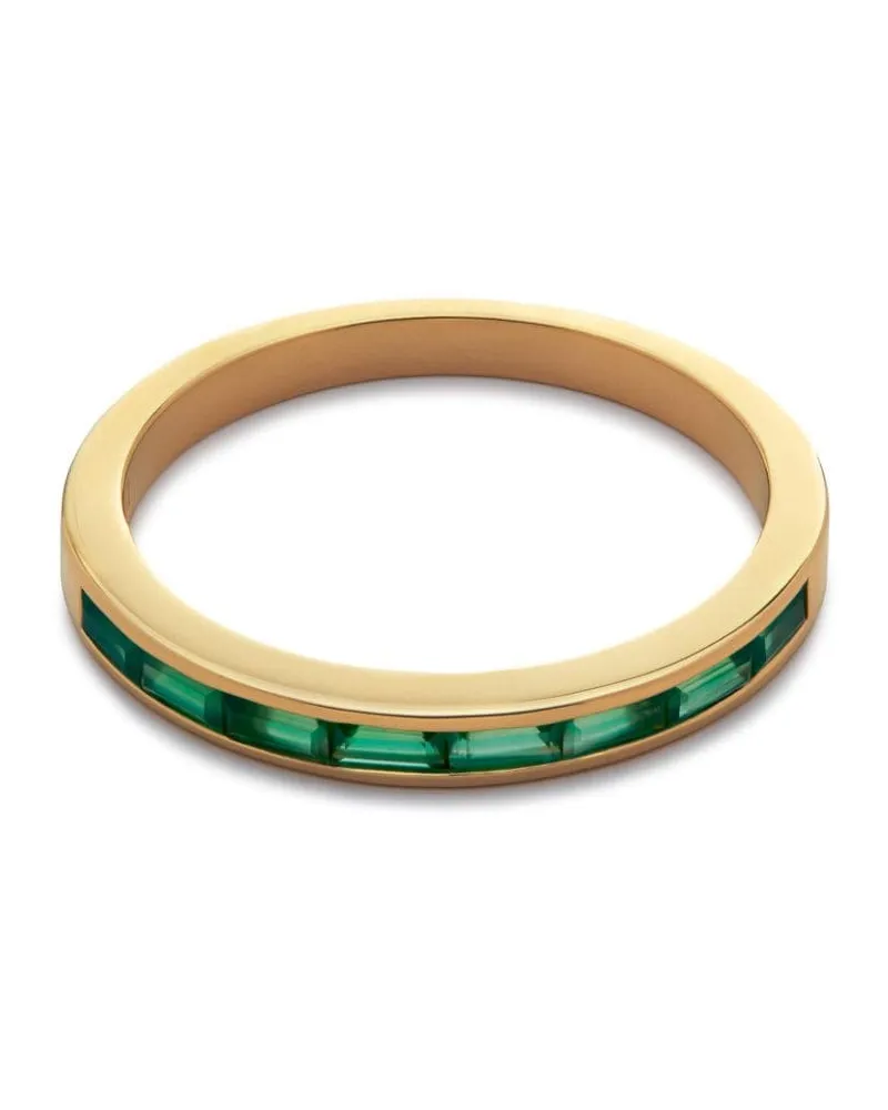 Monica Vinader Mini Baguette Half Eternity Ring - Gold Gold