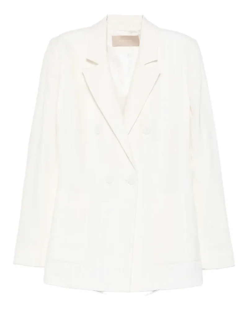 Elie Saab double-breasted blazer - Nude Nude