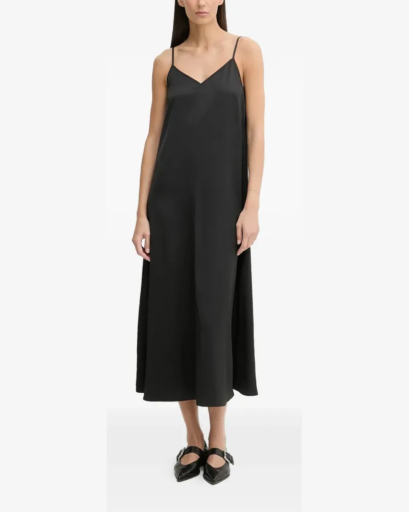 Marc O'Polo V-neck midi dress - Schwarz Schwarz