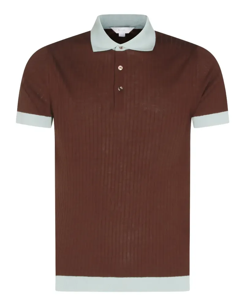 Malo Makò polo shirt - Braun Braun