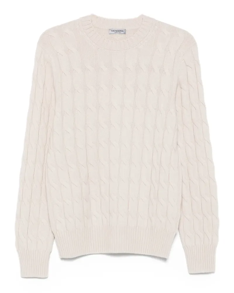 Gran Sasso Pullover mit Zopfmuster - Nude Nude