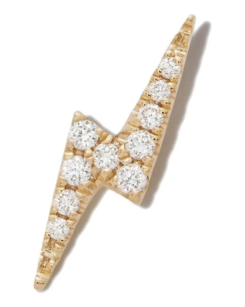 Maria Tash 18kt Lightning Bolt Gelbgoldohrring Gold