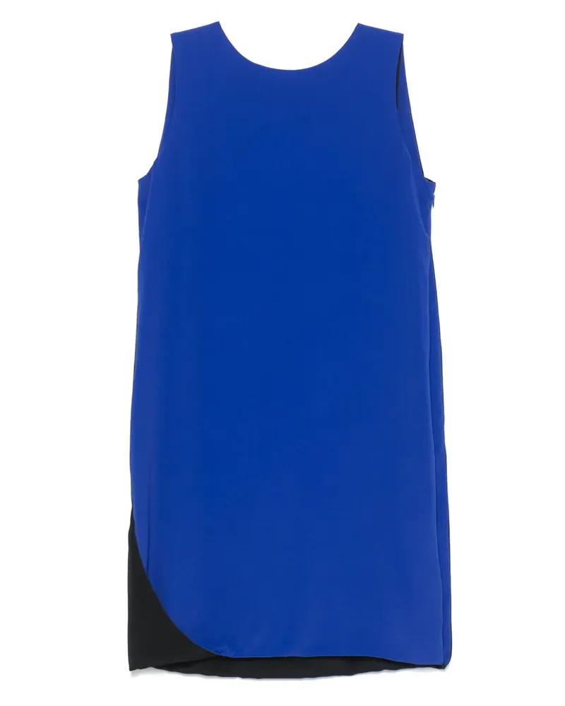 MSGM Zweifarbiges Minikleid - Blau Blau