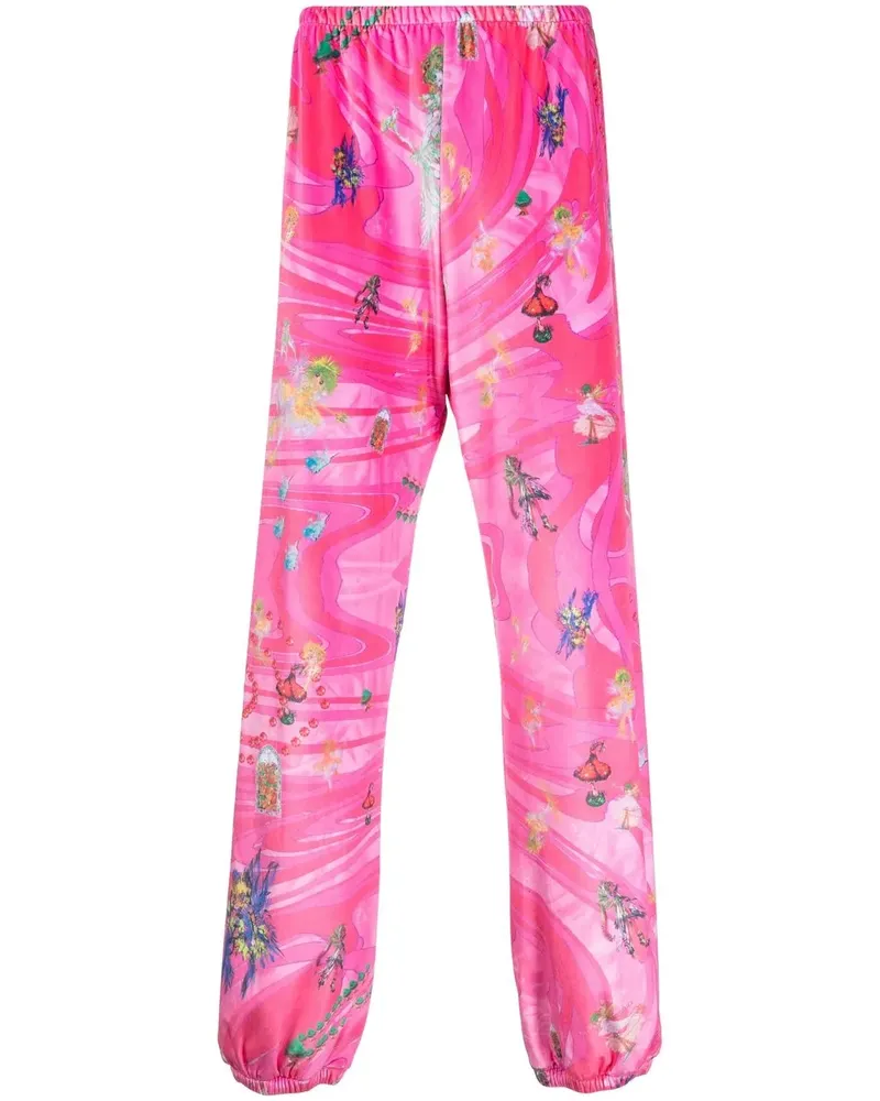 Liberal Youth Ministry Samthose mit grafischem Print - Rosa Rosa