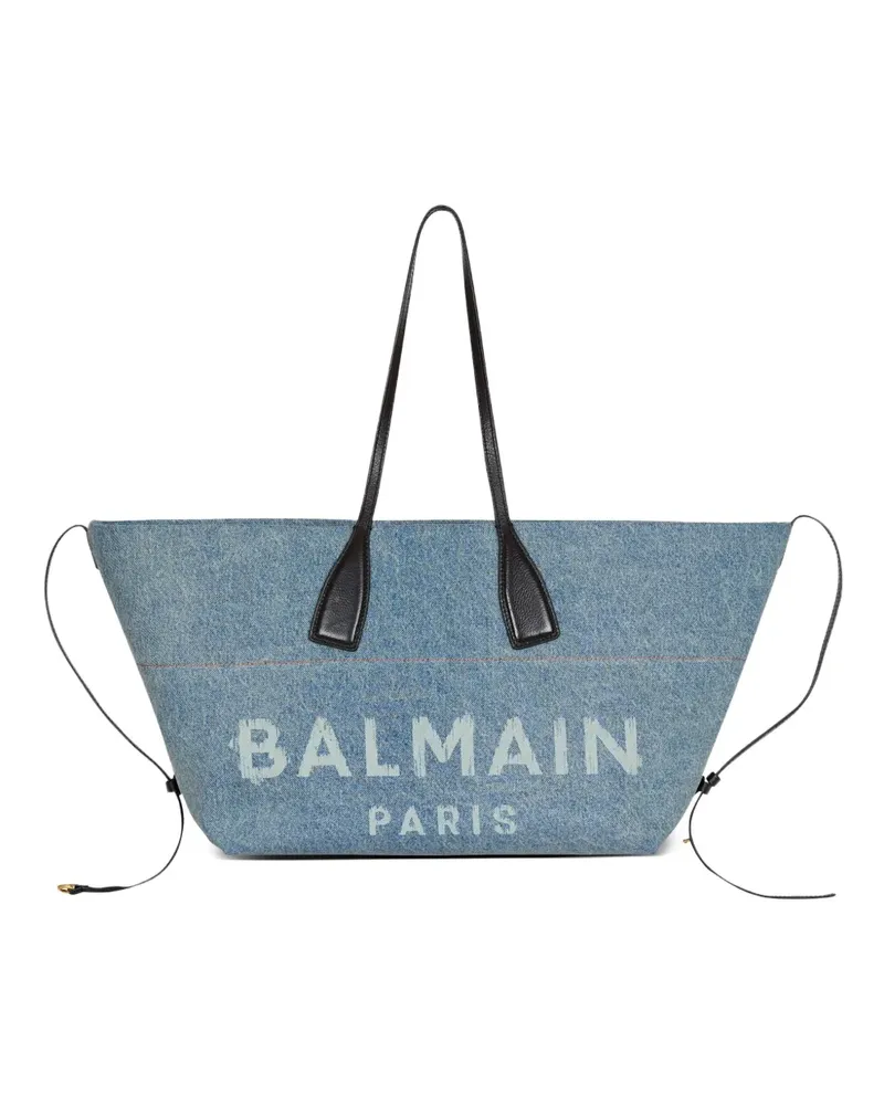 Balmain Track Tote Bag - Blau Blau