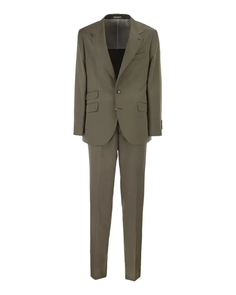 Brunello Cucinelli single-breasted suit - Grün Grün