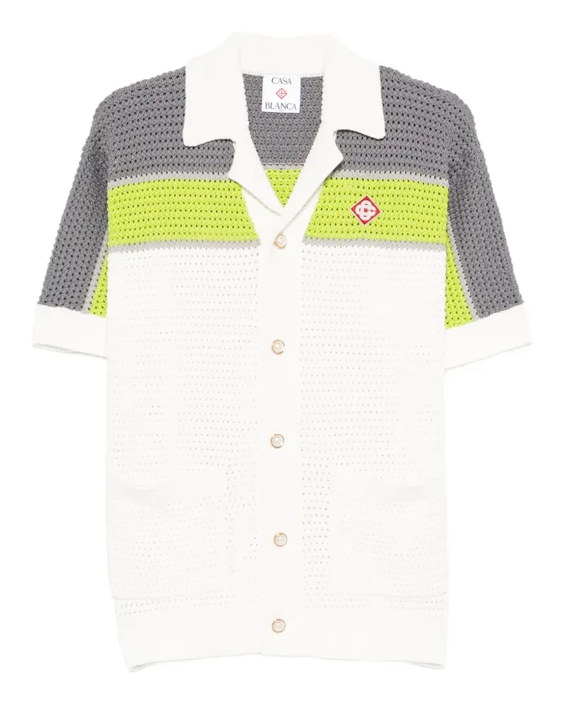 Casablanca Paris short-sleeve button shirt - Weiß Weiß